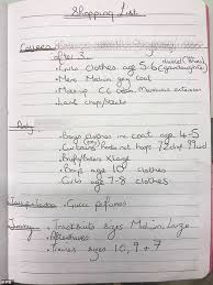 I would miss a lot of things, but most of all i would miss my home. Police Release Shoplifter S List Of Christmas Presents To Steal For Friends From Debenhams Daily Mail Online