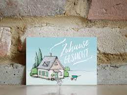 Haus zu verkaufen mit einer wohnfläche von 180 m² sowie 2 schlafzimmern und 3 badezimmern. Cute House Home Wanted Illustration For Home Search For Classifieds Postcards Flyer Instant Download Digital Product Cute House Postcard Flyer
