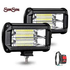 Piaa is one of the biggest names in lights. Sonsou Universal 24 Led 60 W Fog Light Bar For All Bike Car Suv Atv Auxiliary Light Fitting Inside Free On Off Switch White Pack Of 2 Buy Online In