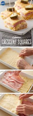 Cubano Crescent Squares Recipe Food Appetizers For Party Appetizer Recipes
