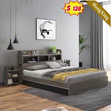 Wooden bed frames have an appealing look and they fit into almost any style of your room. China Brand New 2021 Wooden Bedroom Set Modern High Gloss Home Furniture Storage Bedroom Bed China Bed Modern Bed