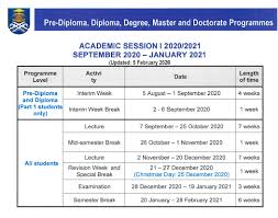 Academic administration and services centre (aasc) kalendar pengajian sesi akademik 2020/2021 (academic calendar session 2020/2021 ) Kepada Semua Warga Uitm Hal Ehwal Akademik Uitm Facebook
