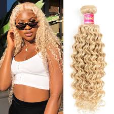 With this impressive length, 26 inch weaves, clip ins or wigs hair extensions can reach the waist of a girl with the standard body. Nadula Hair 613 Blonde Deep Wave Virgin Human Hair Weave Bundles 10 24 Inch Chic Hair Nadula