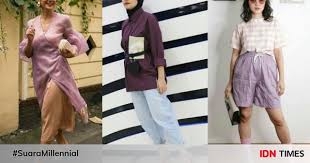 Contoh lainnya adalah baju yang berwarna kuning yellow cocok dipadukan. 13 Ide Padu Padan Dengan Outfit Warna Ungu Chic Dan Manis