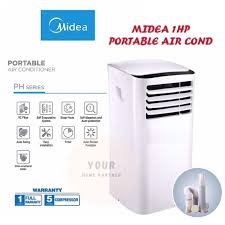 Split type, heat pump air conditioners. Midea Portable Air Cond 1 0hp Mph09crn 1hp Shopee Malaysia