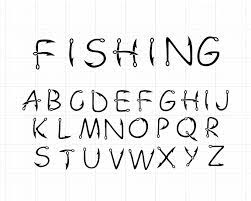 Download Fishing Letters Svg Hook Fishing Alphabet Fish Hook Fishing Svg Font Silhouette Clipart Cricut Craft Supplies Tools Paper Kromasol Com