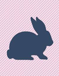 Easter bunny silhouette sticker template. Free Printable Easter Bunny Silhouette Bunny Silhouette Easter Printables Free Bunny Templates