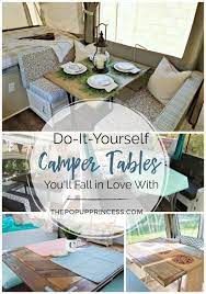 Because of limited countertop and workspace in an rv, the dining table really takes a beating. Pin On Vintage Campers Vans Pop Ups Homes On Wheels