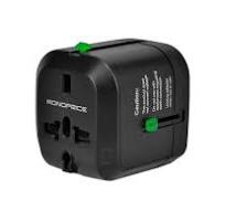 Monoprice Compact Cube Universal Travel Adapter - Black