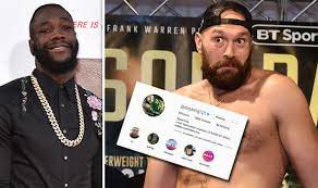 The war has just begun. Tyson Fury Instagram Message To Deontay Wilder Revealed As Fighters Agree Terms Boxing Sport Express Co Uk