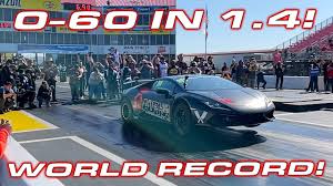 3 000 Hp Lambos At Tx2k Ams Sets World Record Huracan 1 4 Mile 0 60 Mph In 1 4 Seconds Youtube
