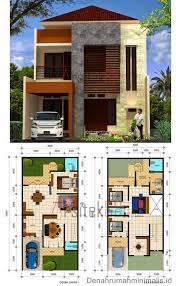 Artikel ini membahas mengenai desain rumah minimalis lebar 8 meter. Desain Rumah Minimalis 2 Lantai Beserta Denah 1 House Design Minimalist House Design Modern House Design