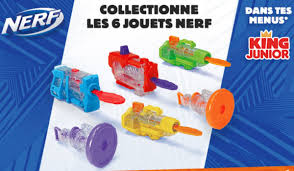 Aktuelles buch im happy meal®! Jouet Burger King 6 Pistolets Nerf