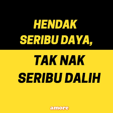 Nak seribu daya, tak nak seribu dalih? adalah perlu diingatkan, selagimana seseorang muslim itu memiliki seribu daya dan andai seseorang muslim itu memiliki seribu dalih dan alasan untuk tidak mahu melaksanakan sesuatu perkara, ia tetap mustahil. Amore Cookies Hendak Seribu Daya Tak Nak Seribu Dalih Facebook