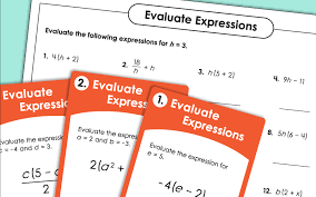 Master place value and number operations. Evaluating Algebraic Expressions Worksheets
