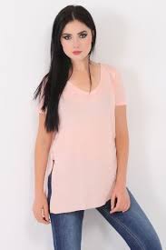Bayan Tisort V Yaka Kesikli Pudra T Shirt Gunluk Marjinal 2018 Salas Toptan Moda Erkek Kislik Style Kadin Gunluk Indirim Elbi V Yaka Kadin Moda