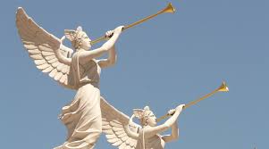 Angel wings and nimbus formed from cloud. The Angels Of God The Bible Study
