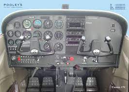 Cessna 172 cockpit tutorial the flight training video course. Flying Schools Instructors Classroom Posters Xpp122c172 Cessna 172 Cockpit Poster Pooleys Flying And Navigational Products And Accessories