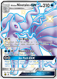 Alolan Ninetales Gx Sv53 Sv94 Pokemon Card Of Hidden Fates Alolan Ninetales Pokemon Cards Pokemon