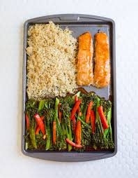 Birds Eye Cauliflower Fries Air Fryer Baked Salmon And Sesame Glazed Broccolini Sheet Pan The Produce Moms Recipe Delicious Healthy Recipes Clean Eating Recipes Seafood Recipes