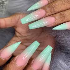 Best Summer Nails 2019 43 Of The Best Summer Nails Favnailart Com Ombre Acrylic Nails Mint Green Nails Cute Acrylic Nails