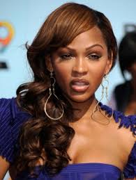 It is always a delight to look out for some of her outstanding styles. Pictures Meagan Good Hairstyles Meagan Good Curly Side Swept Hairstyle