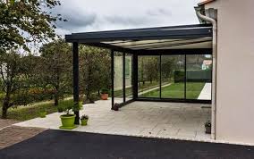 Preau Aluminium Gris Anthracite Preau Vendee 85 Architecture Veranda Toit En Verre