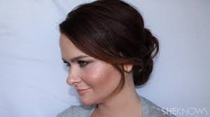 Opt for a textured 'do where your locks are curled and gently pinned back. Easy Voluminous Updo Tutorial For Thin Hair Sheknows