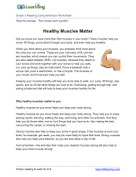 Ces aliments coûtent pas cher, ils rassasient et sont vendus partout. Grade 3 Reading Comprehension Worksheet