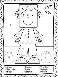 Monster Color By Number Worksheets Teaching Resources Tpt Monsters, vampires, zombies, skulls, pumpkins, etc.