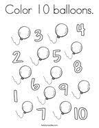 Then, color it in with colored pencils, markers, or your favorite coloring tool. Number 10 Coloring Pages Twisty Noodle