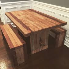 Suitable for indoor and outdoor use, this picnic table seats up to four children. Buy Custom Wood Indoor Picnic Table Made To Order From Wood Brand Llc Custommade Com
