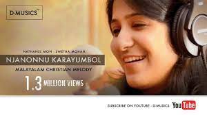 Check spelling or type a new query. Njanonnu Karayumbol Swetha Mohan Nathanel Mon Malayalam Christian Melody Song C Youtube