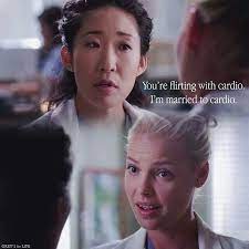 Grey S Anatomy Cristina You Are Flirting With Cardio I Am Married To Cardio Greys Anatomy Cast Anatomy Quote Greys Anatomy