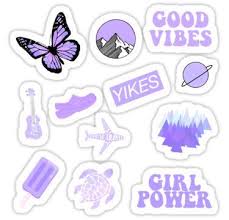 Pastel Purple Pack Sticker By Sifasunny Pegatinas Bonitas Pegatinas Wallpaper Diseno De Pegatina