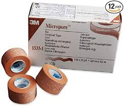 Amazon Com 3m Micropore 1 X 10 Yardas Cinta Quirurgica Tan Caja De 12 Health Personal Care