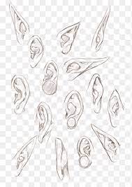 How to draw earring anime. Drawing Ear Elf How To Draw Manga Ear Face People Png Pngegg