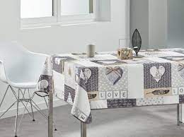 Venilia rectangle plat du jour matelas linge de table nappe anti tache, imperméable, coton, rectangulaire, 160 x 180 cm, 55136. Nappe Rectangulaire I Love You Coeurs Anti Taches Nappe De Table Nappe Anti Tache