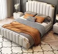 China Customized King Size Leather Bed Suppliers ...