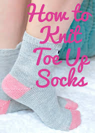 Free rib stitch sock knitting pattern. How To Knit Toe Up Socks Video Tutorial Knittingisawesome Com