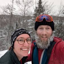 Snowshoeing in cold weather