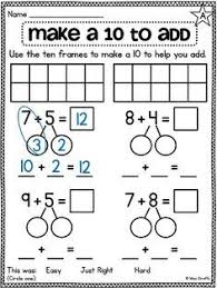First Grade Math Unit 10 Fact Fluency First Grade Math Teaching Math Math Lessons