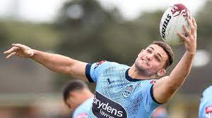 Nathan cleary and cody walker celebrate the nsw blues' state of origin game 2 win over the queensland maroons at anz stadium. Jdanhzziooosim