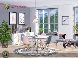 Nynaevedesign S Erin Dining Room Sims House Sims 4 Cc Furniture Living Rooms Sims 4