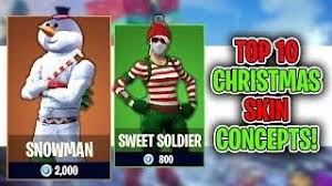 There have been a bunch of fortnite skins that have been released since battle royale was released and you can see them all here. Top 10 Fortnite Christmas Skin Concepts Fortnite Concept 10 Things
