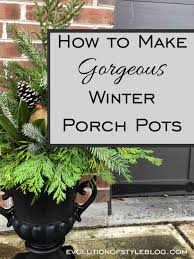How To Make Winter Porch Pots Winter Planter Winter Porch Outdoor Christmas Planters
