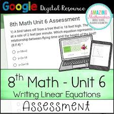 Free educational games and flashcards. 8th Math Unit 6 Google Quiz Writing Linear Equations By Amazing Mathematics
