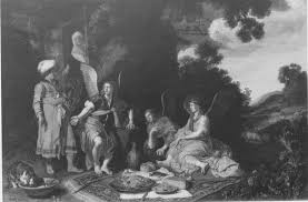 It begins with abraham sitting in the door of his tent in the plain of mamre in the heat of the day. Abraham Meeting The Lord And Two Angels Making The Case For Ferdinand Bol And Workshop Journal Of Historians Of Netherlandish Art