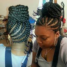 14 Photo Black Girl Braided Bun Hairstyle Latets 37 Best Micro Braids Hairstyles For Black Braids For Black Hair Bun Hairstyles Goddess Braids Hairstyles