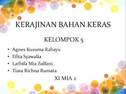 Soal kerajinan bahan keras dan jawabannya. Kerajinan Bahan Keras